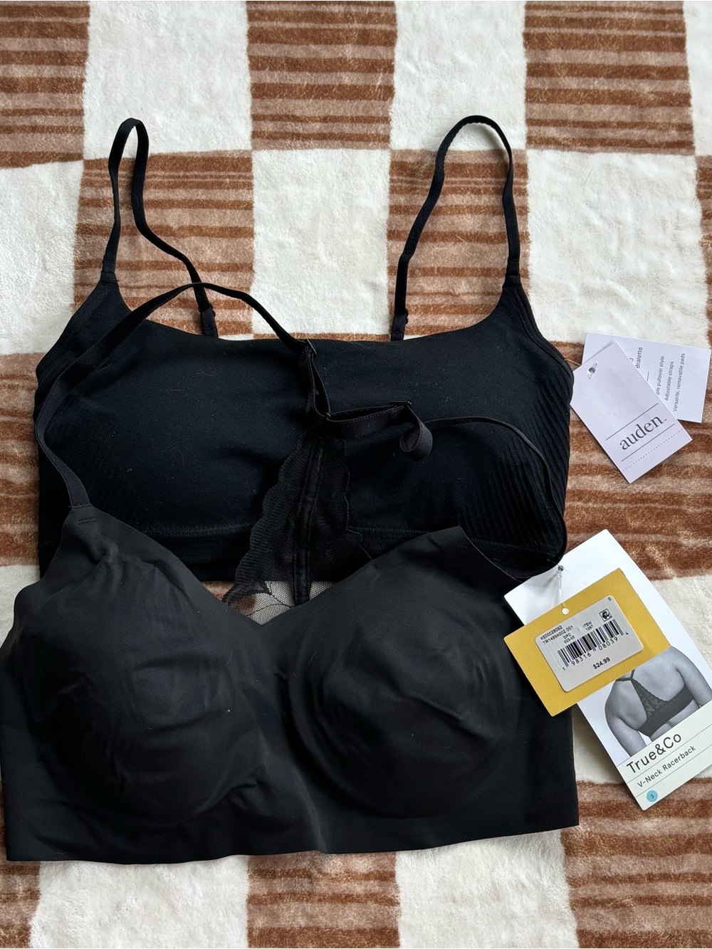 Black Wireless Bralette Set